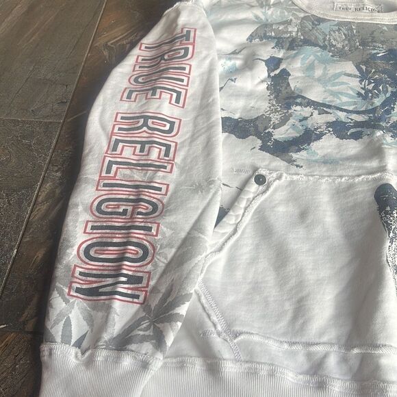 True Religion Mens Hemp Printed Pullover Sweatshirt size XXL - Picture 5 of 9